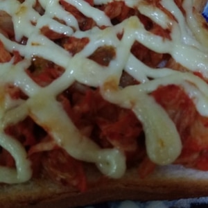 簡単 食パンでおつまみ キムチマヨネーズトースト レシピ 作り方 By みずたまsweet 楽天レシピ